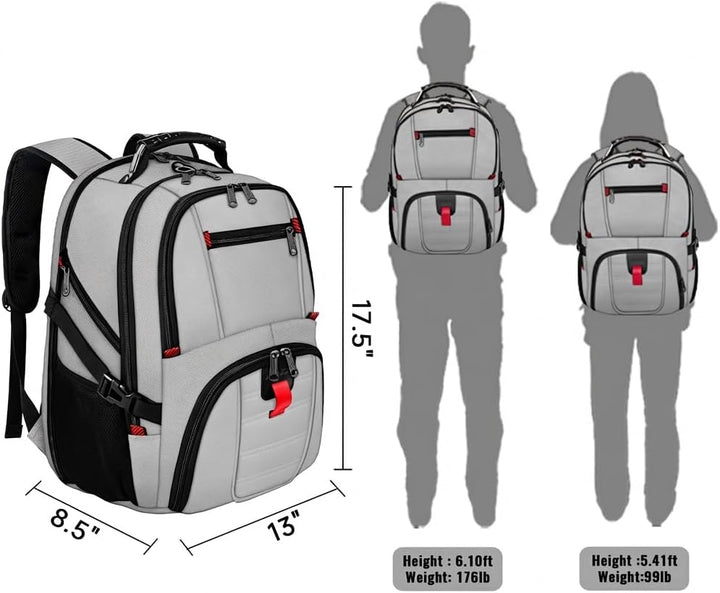 YOREPEK - Mochila de viaje, extra grande de 50L, mochilas para port...