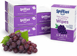 Spiffies Toallitas para dientes de bebé, sabor a uva, limpiador de...