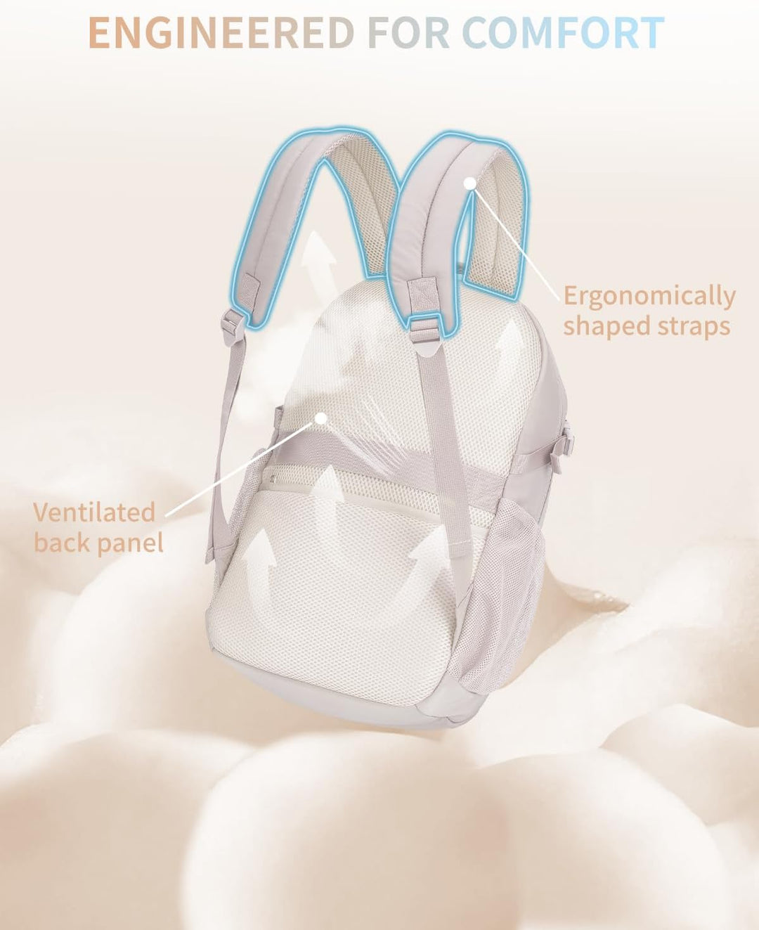 ECOHUB Mochila de viaje para mujeres, para portátil de 17.3 pulgada...