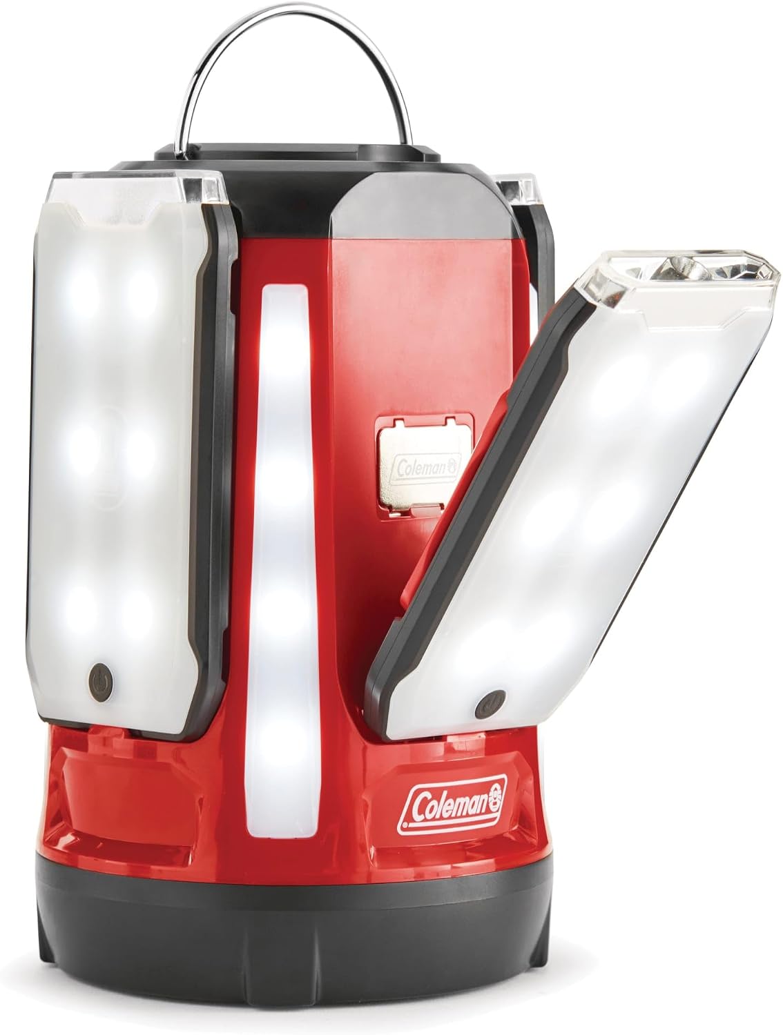 Lámpara Coleman Linterna LED multipanel: paneles de luz magnéticos recargables resistentes al agua linterna incorporada Puerto de carga USB; Excelente para camping, caza, emergencias, etc