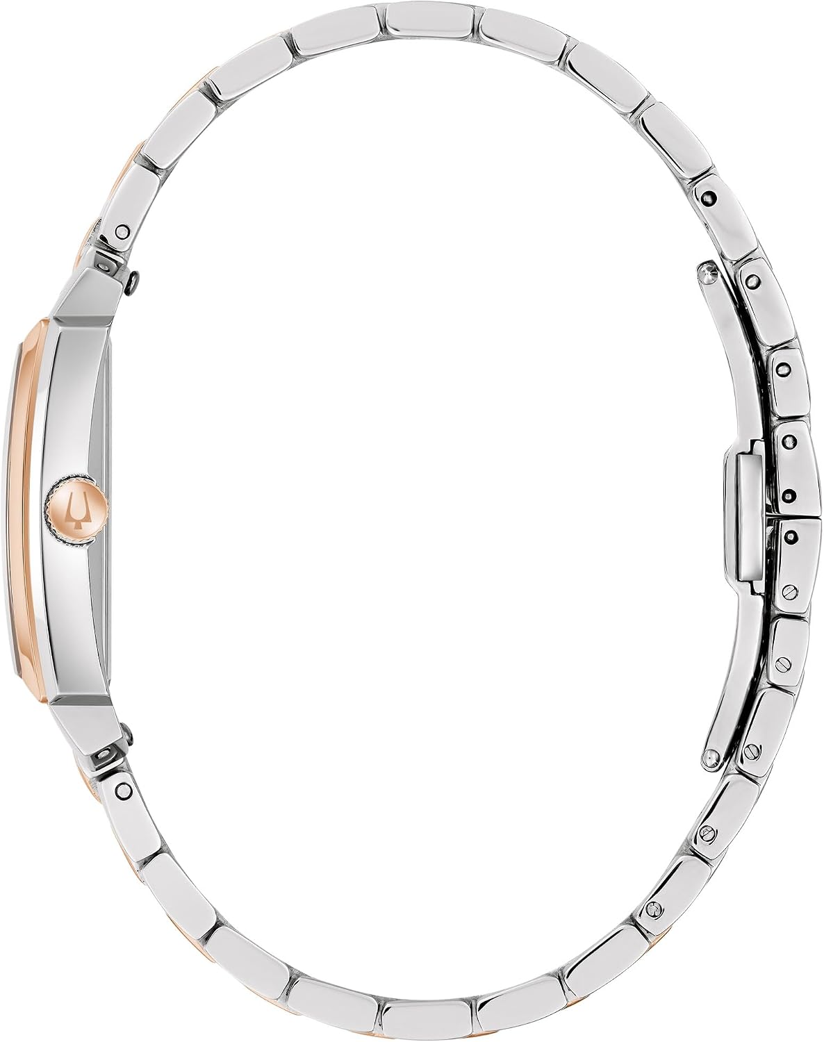 Bulova Sutton Reloj de acero inoxidable bicolor con esfera blanca 0.984 in - 98L328