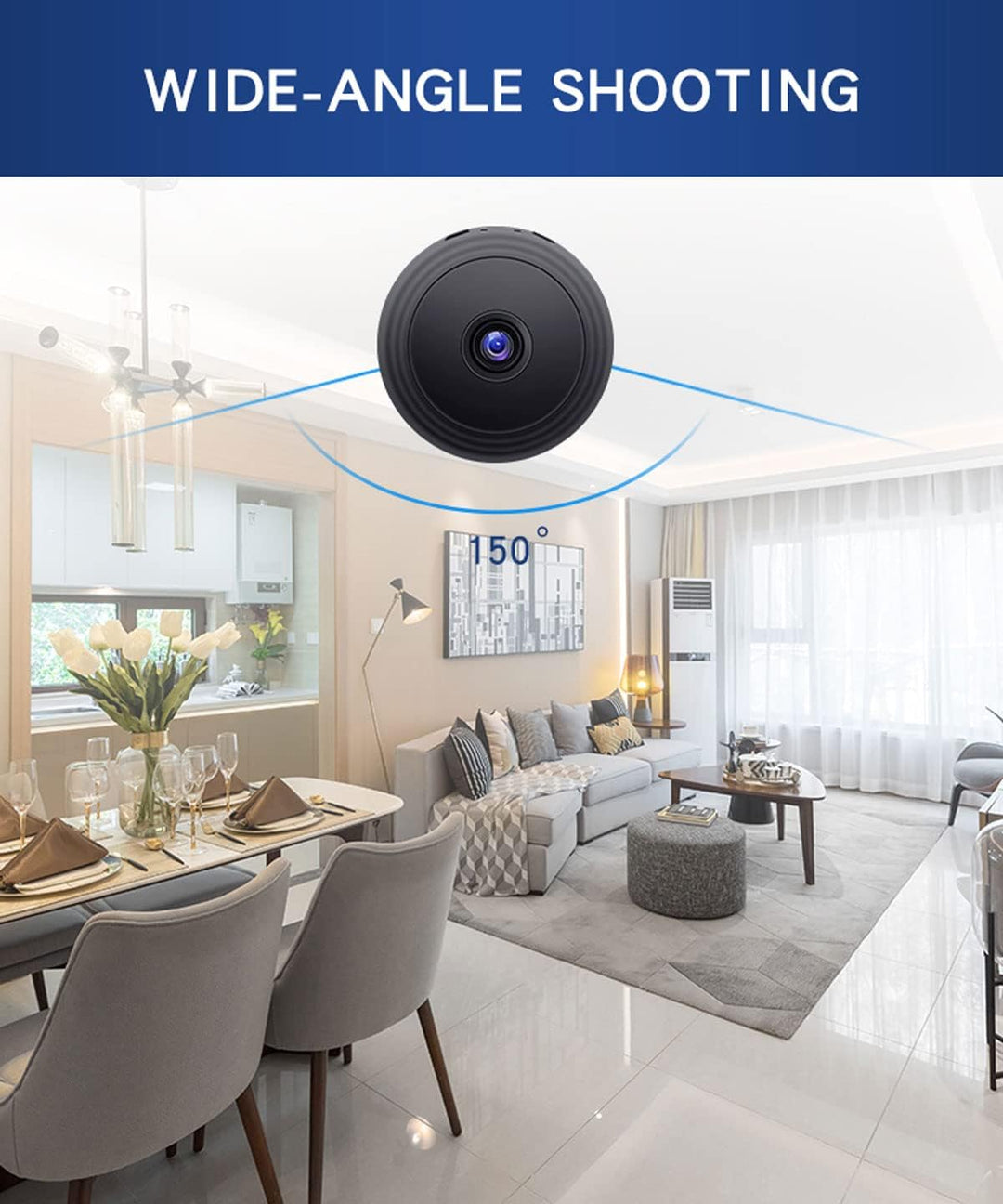 senri Mini cámara de seguridad 1080P HD WiFi para el hogar