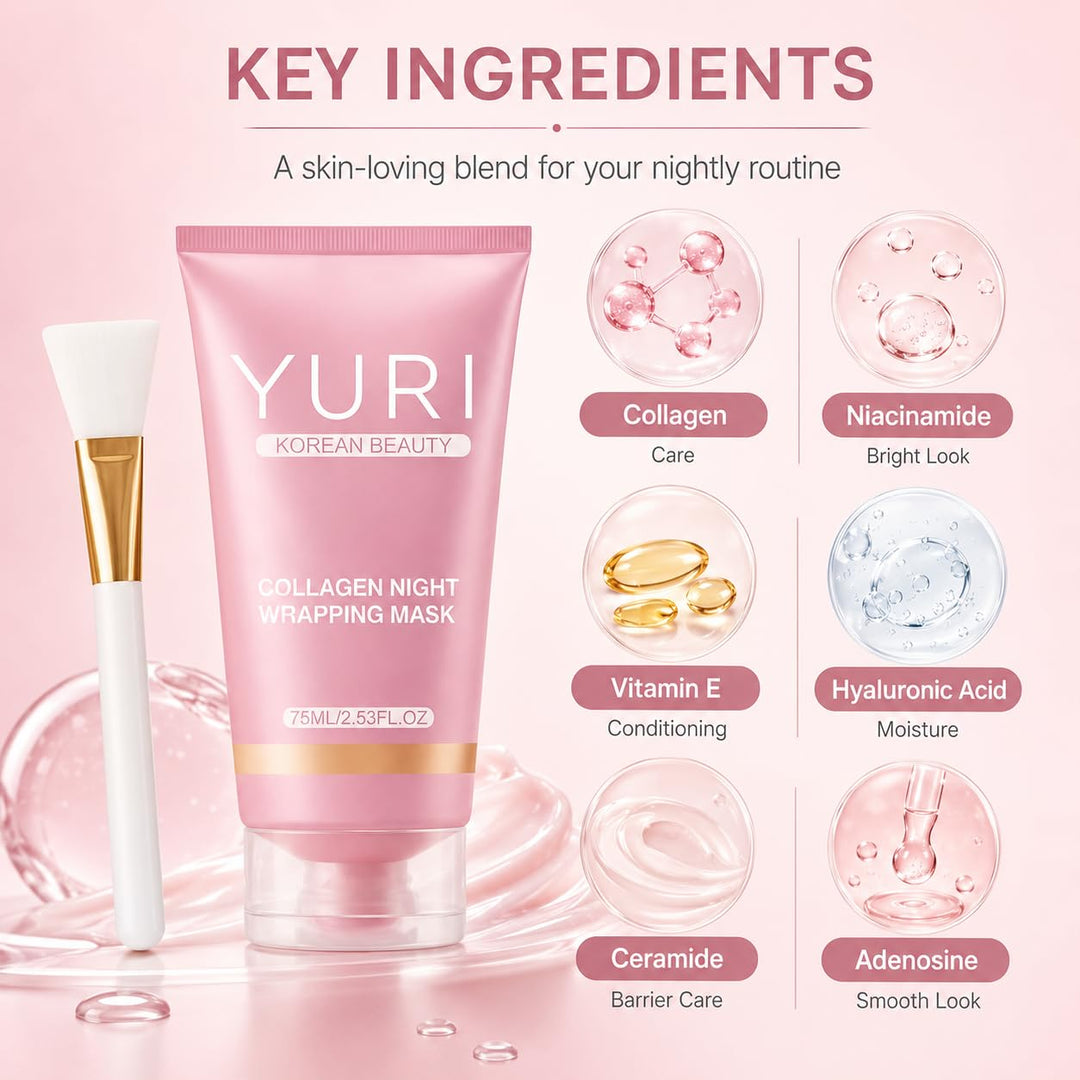Glowsyme YURI Máscara de colágeno, YURI - Máscara de colágeno para...