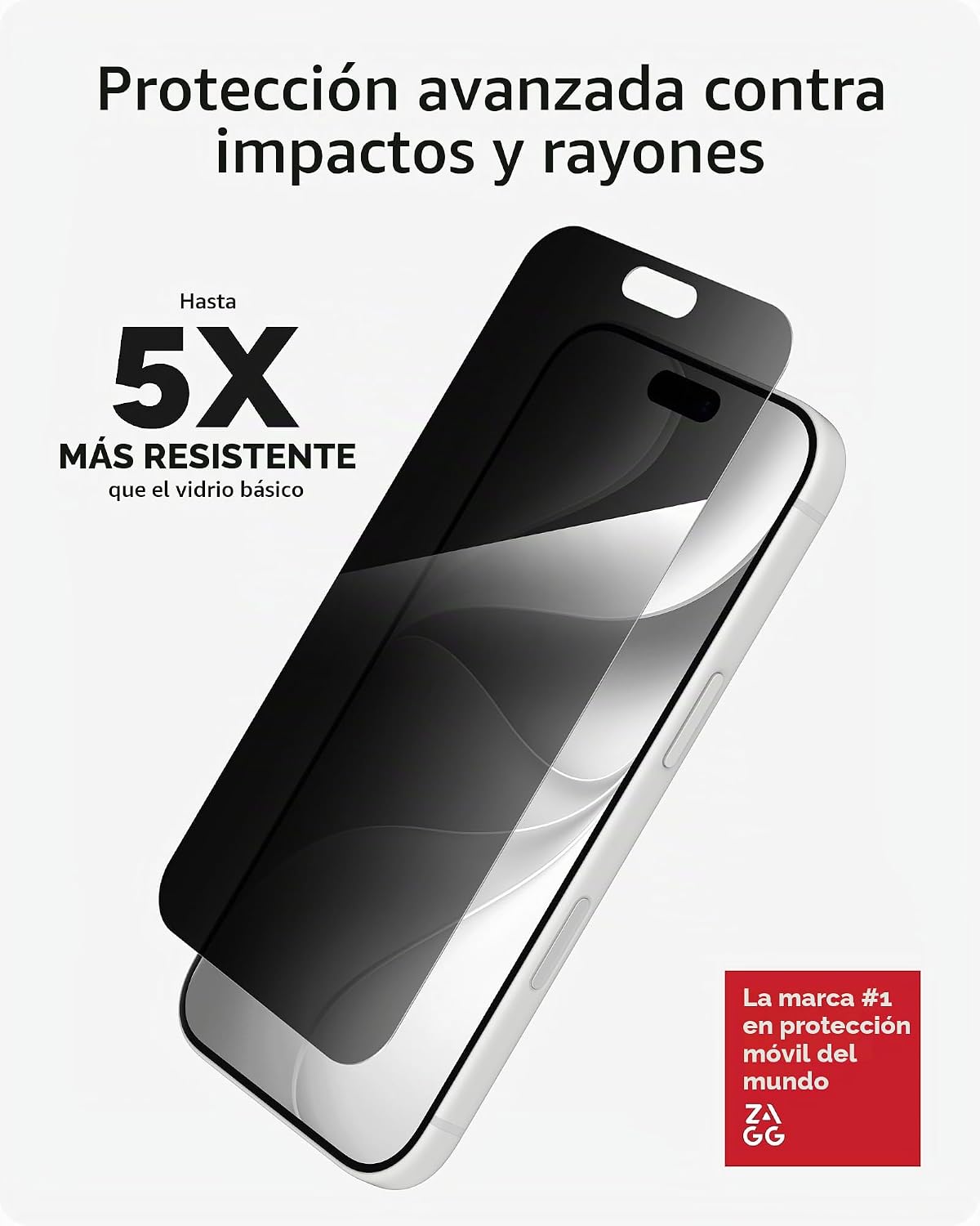 ZAGG Protector de pantalla de privacidad Glass Elite para iPhone 18 Pro