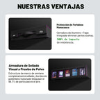 ZLCA Caja de almacenamiento de tarjetas coleccionables de 5 filas con asa