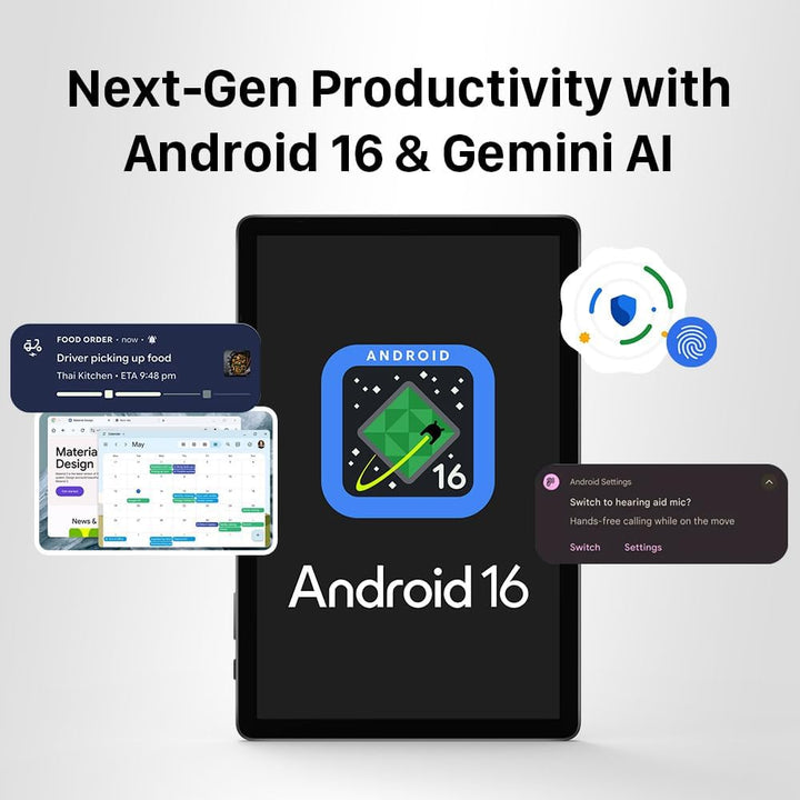 ApoloMedia Tablet de 11 pulgadas Android 15 con procesador