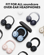 soundcore por Anker, Estuche para Auriculares, Compatible con Todos los Auriculares Over-Ear soundcore, Resistente a Arañazos, Resistente al Agua y al Polvo, Resistente a Impactos, Bolsillo para