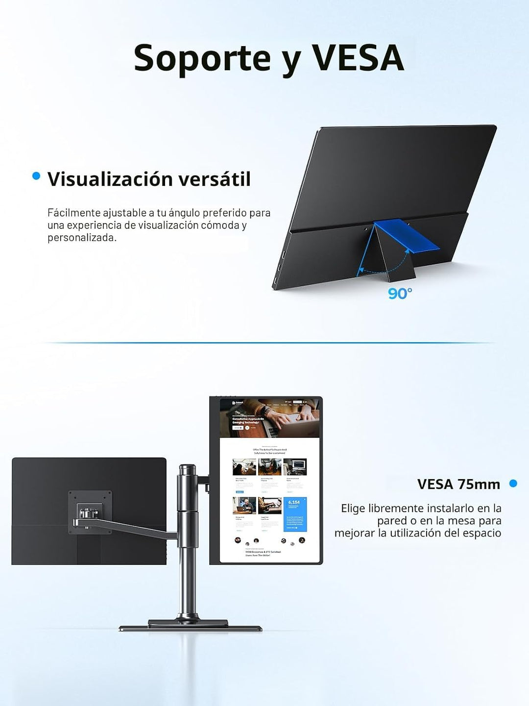 UPERFECT - Monitor portátil OLED con pantalla táctil, monitor para...