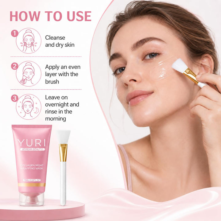 Glowsyme YURI Máscara de colágeno, YURI - Máscara de colágeno para...