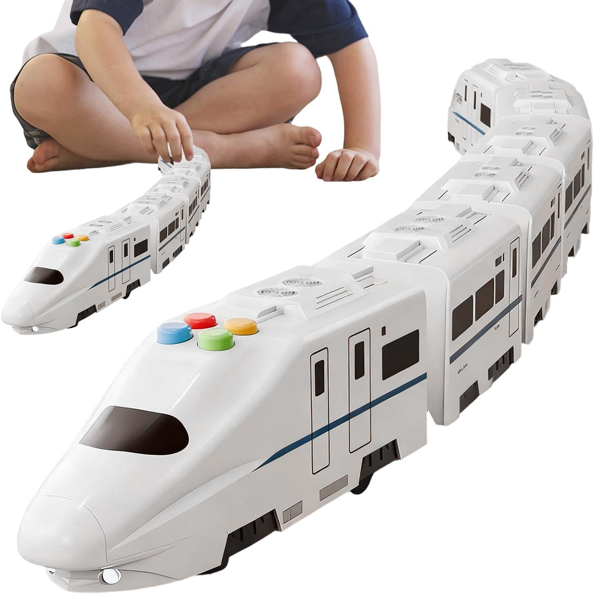 Tren eléctrico para niños juguetes educativos de