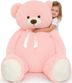 Tezituor - Oso de peluche gigante de 59 pulgadas, color rosa