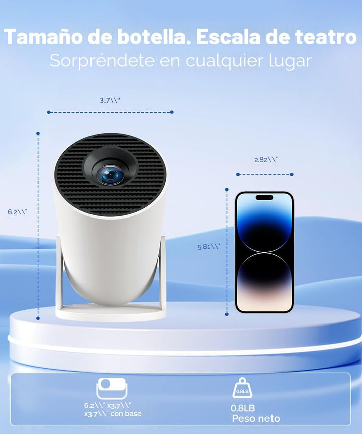 Magcubic HY300PRO Mini proyector con WiFi y Bluetooth, soporte 4K i...