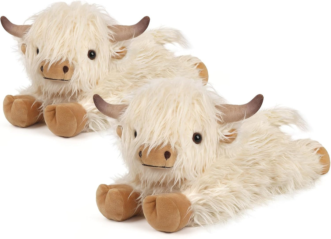 2 animales de peluche de vaca de las tierras altas para microondas,...