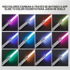 BSTSABER Sable de luz, suave oscilación de duelo, sable de luz de duelo/control de botón