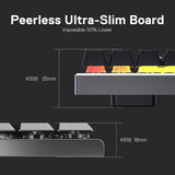 Redragon K618 PRO Teclado mecánico RGB inalámbrico de 3 modos, BT\/...