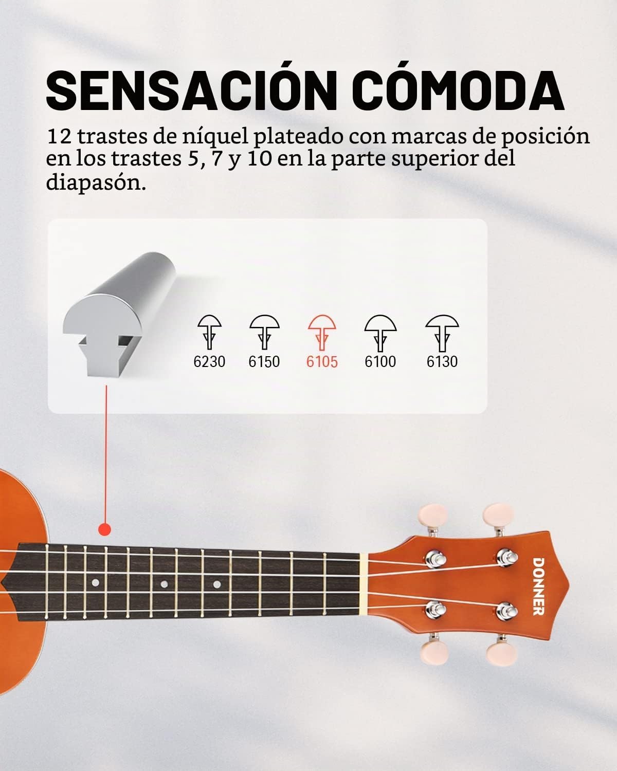 Donner Kit de ukelele soprano para principiantes, de 21 pulgadas, paquete para principiantes con clases gratuitas en línea, bolsa, correa, cuerdas, afinador, púas y trapo, Ukalalee Yukalalee (naranja)