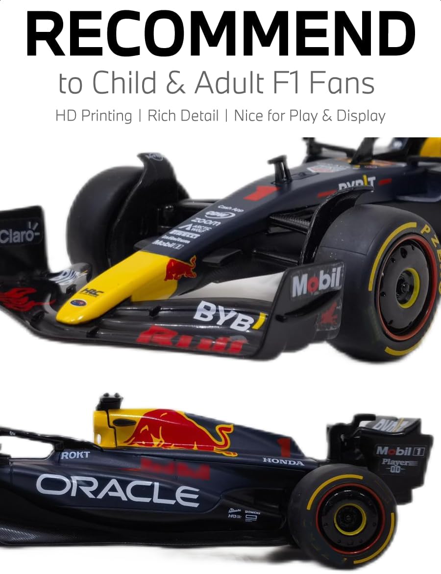RASTAR 1/24 - Modelo de automóvil fundido a presión con licencia oficial para RedBull F1, azul oscuro