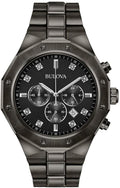 Bulova Cronógrafo clásico para hombre de acero inoxidable diamante