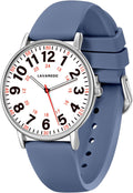 Reloj de enfermera para enfermeras, doctores, mujeres y hombres, relojes analógicos impermeables con esfera luminosa y movimiento de cuarzo japonés, reloj de hora militar fácil de leer con