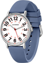 Reloj de enfermera para enfermeras, doctores, mujeres y hombres, relojes analógicos impermeables con esfera luminosa y movimiento de cuarzo japonés, reloj de hora militar fácil de leer con