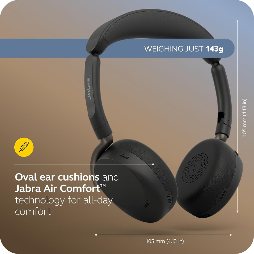 Jabra Evolve3 65 Flex - Auriculares inalámbricos Bluetooth con micrófono