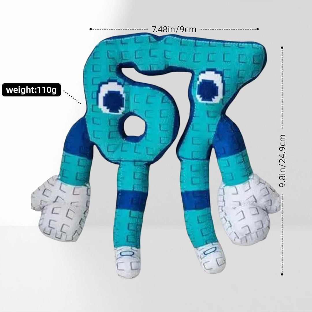 Bralnrot 67 - Cojín italiano de felpa azul para cama seis