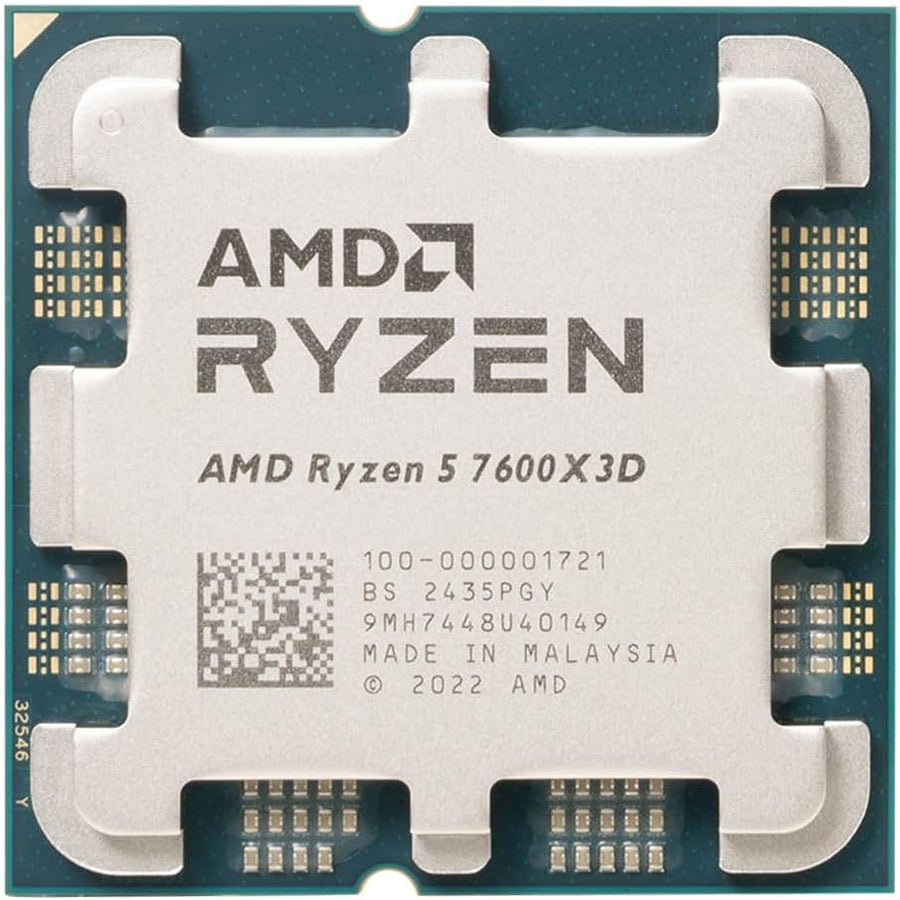 Procesador AMD Ryzen 5 7600X3D Raphael AM5 4.1GHz de 6 núcleos en c...