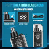 LQT Cortapelos para hombres con pantalla LED de alimentación, kit d...