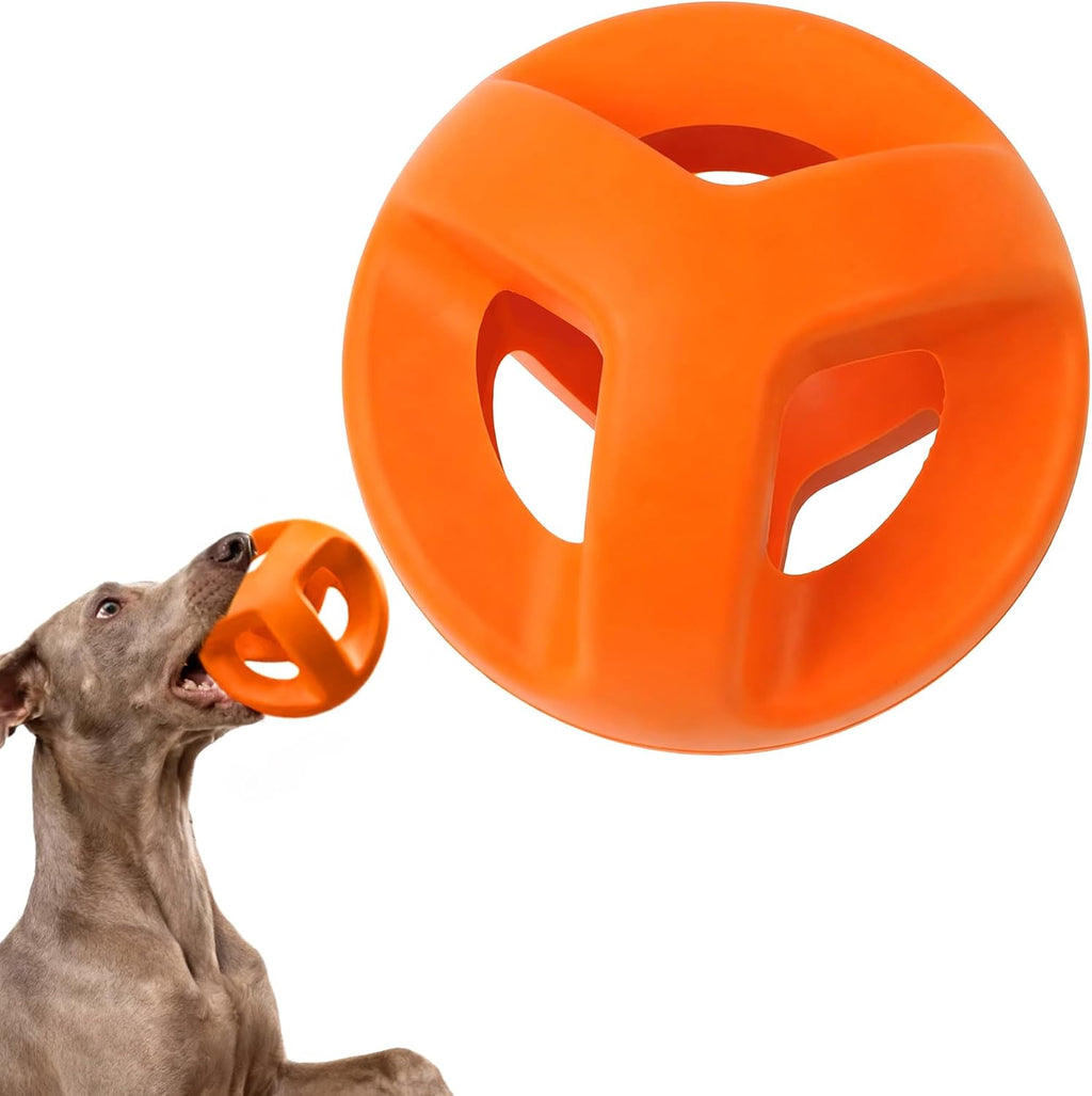 Fida Pelotas de goma natural para perros masticadores agresivos, juguetes duraderos para masticar perros grandes, juguetes interactivos de buscar y tira y afloja para razas medianas y grandes, no