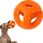 Fida Pelotas de goma natural para perros masticadores agresivos, juguetes duraderos para masticar perros grandes, juguetes interactivos de buscar y tira y afloja para razas medianas y grandes, no