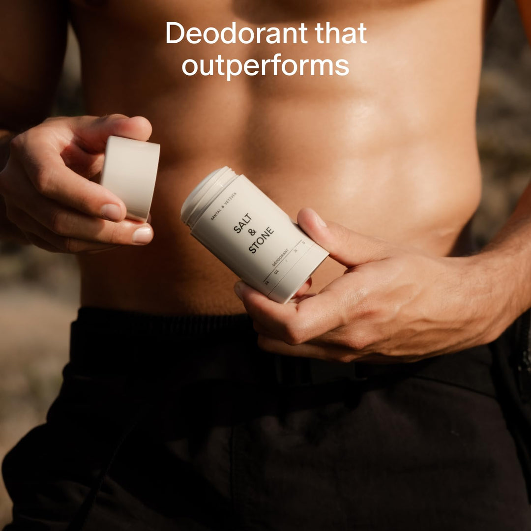 Salt &amp; Stone Desodorante sin aluminio | Protección extra fuerte...