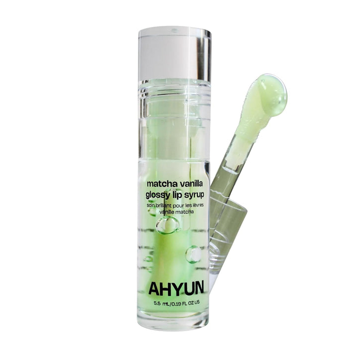 AHYUN Matcha Vanilla Glossy Lip Syrup - Tratamiento labial hidratan...