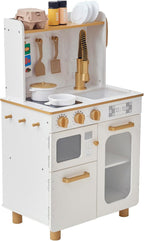 Teamson Kids Little Chef Memphis Cocina de Juguete, Blanco/Dorado