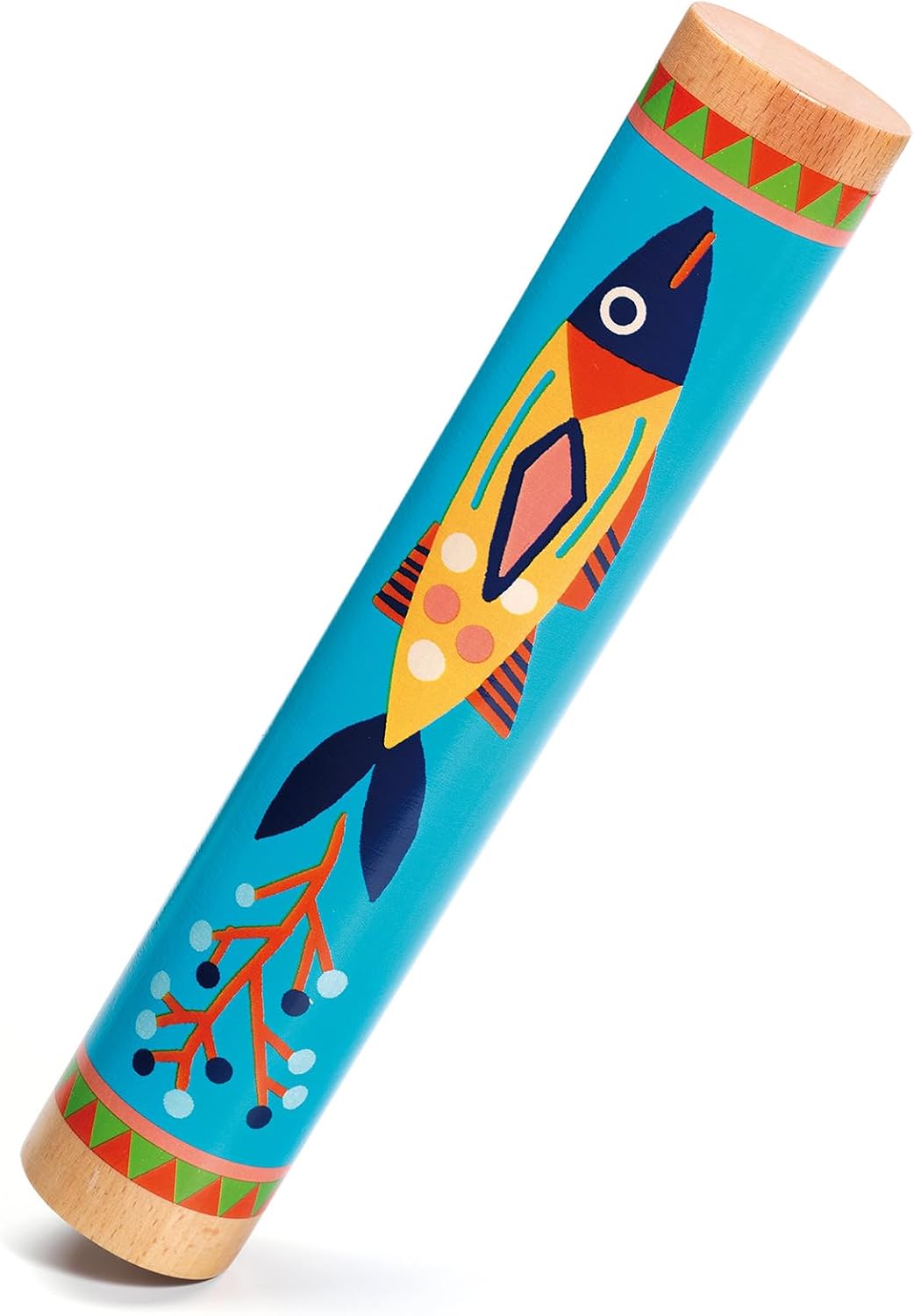 DJECO Animambo, Instrumento Rainmaker, diseño de peces, 3+ años
