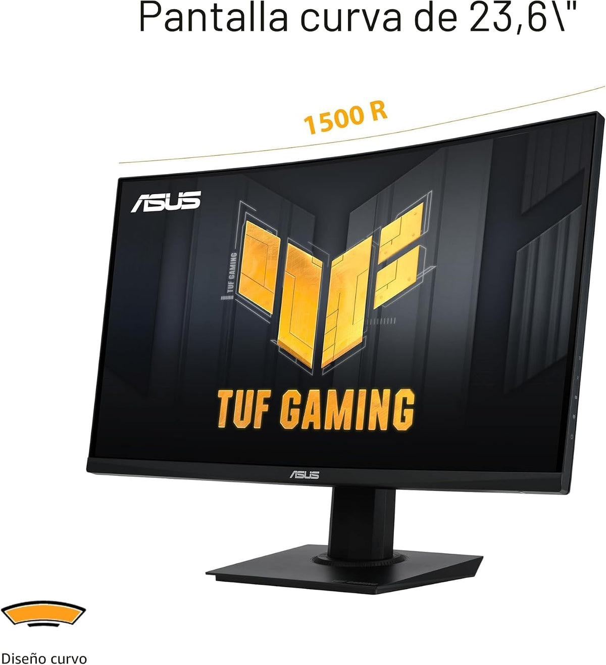 ASUS TUF Gaming 24\u201D (23.6 pulgadas visibles) Monitor curvo (VG...