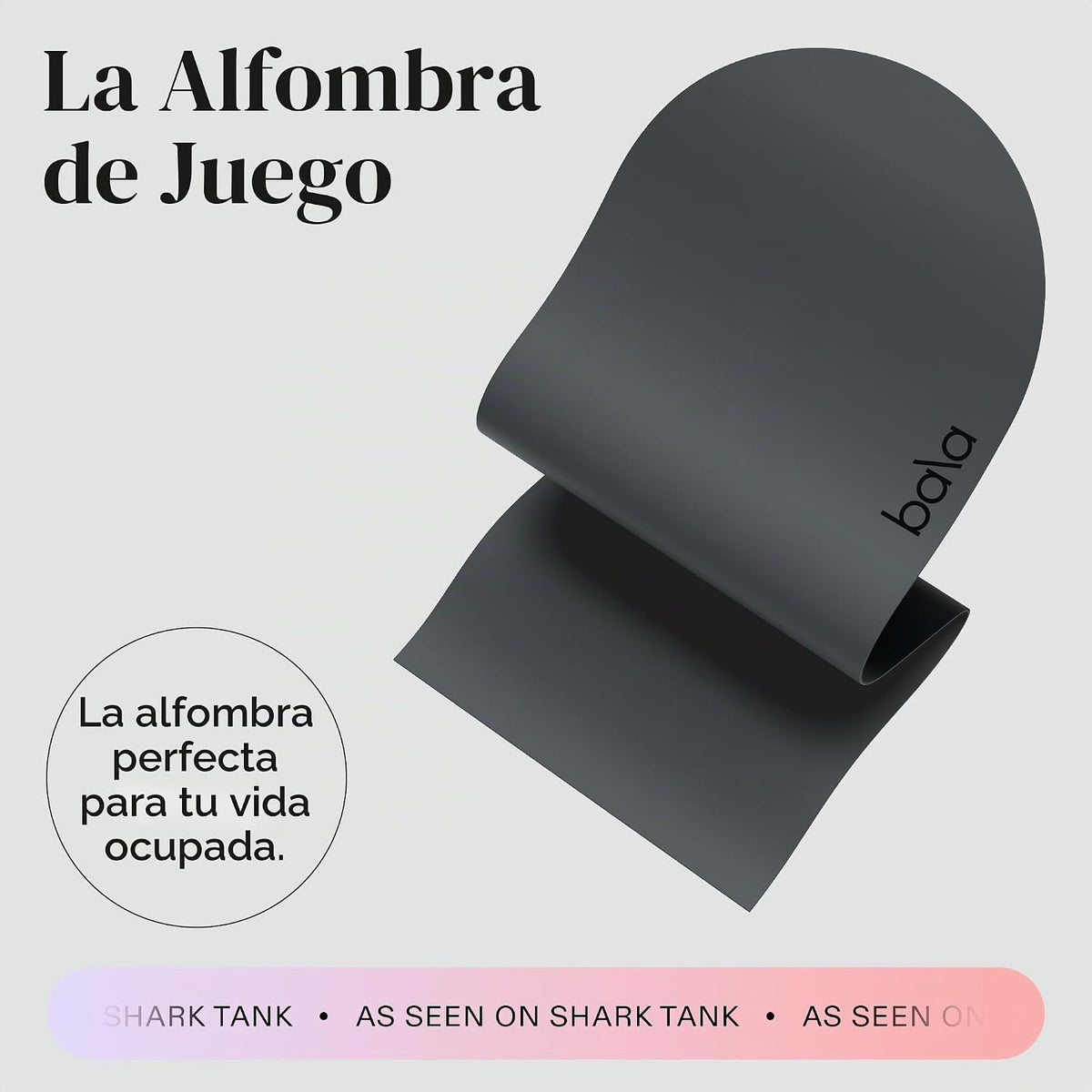 Bala Esterilla de yoga para gimnasio en casa – Alfombrilla de ejercicio antideslizante para entrenamiento en casa, estiramiento, pilates, aeróbicos y entrenamiento de suelo y fitness – Esterilla de