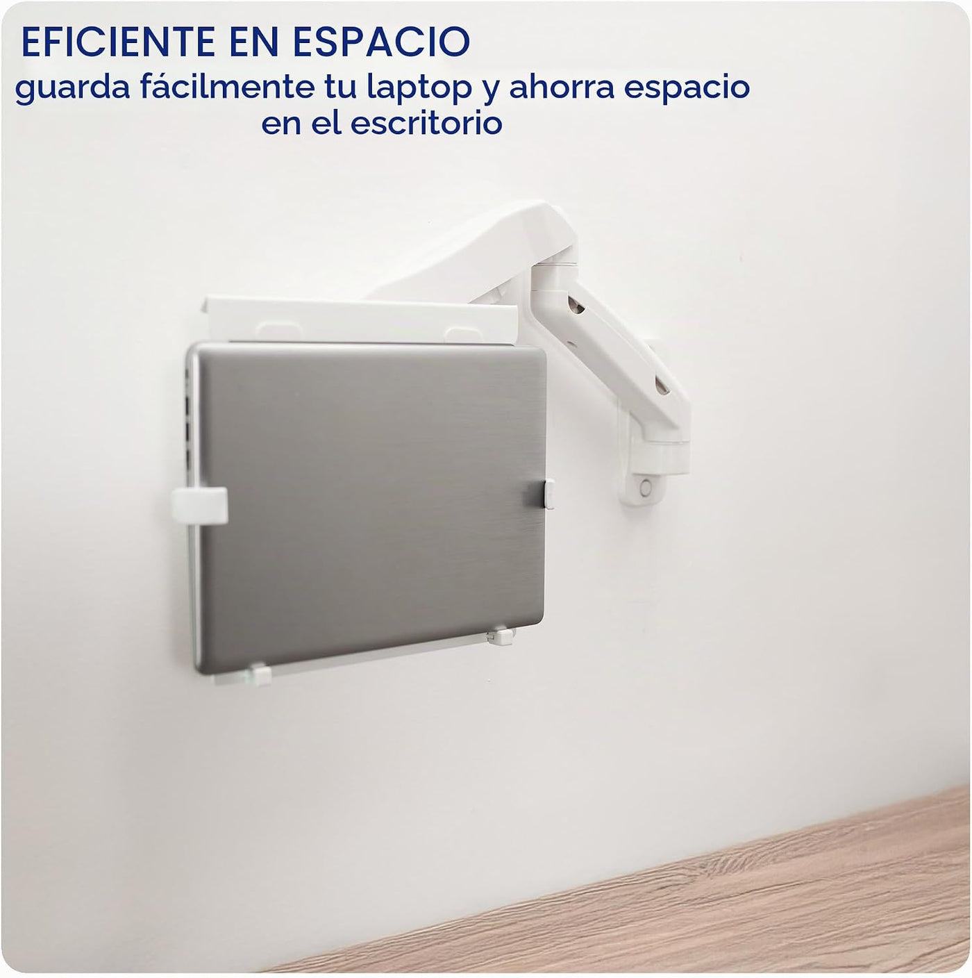VIVO Soporte de pared para portátil de brazo extendido neumático aj...