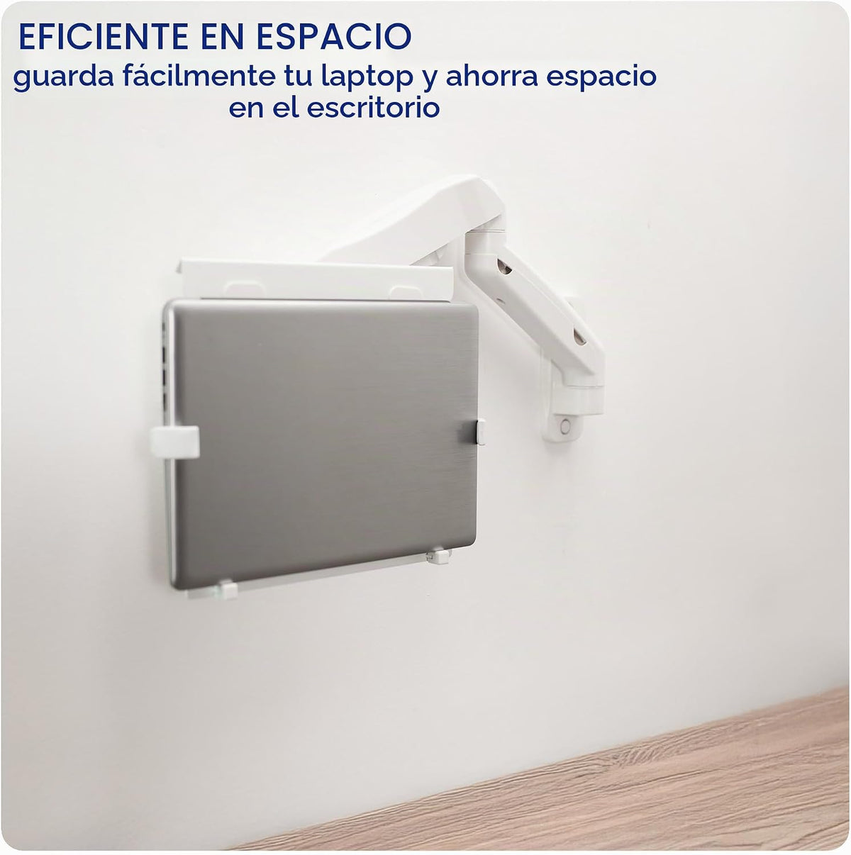 VIVO Soporte de pared para portátil de brazo extendido neumático ajustable en altura MOUNT-V001GLW