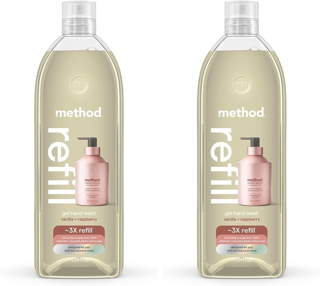 Method Repuesto de jabón de manos en gel, vainilla + frambuesa, 34...