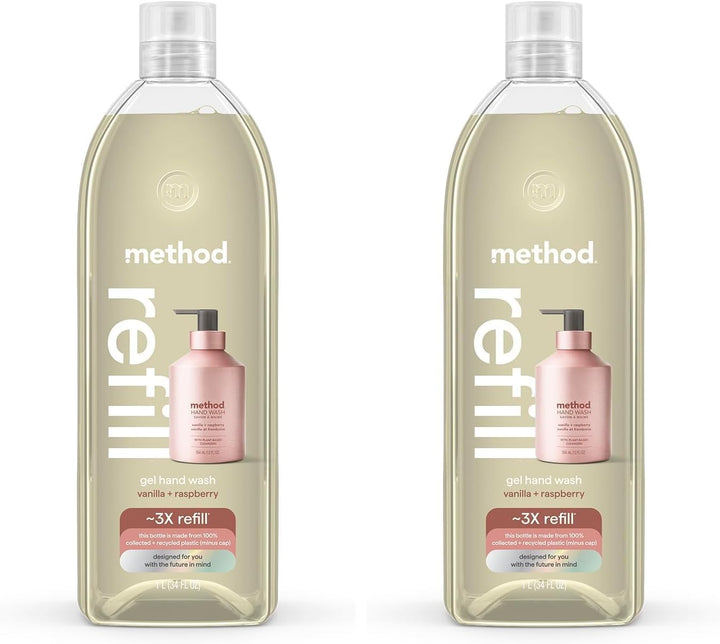 Method Repuesto de jabón de manos en gel, vainilla + frambuesa, 34...