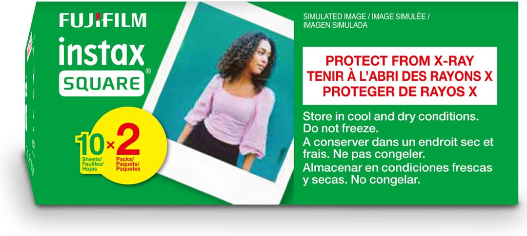 Fujifilm Instax Square Twin Pack Película - 20 Exposiciones (Paquet...