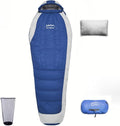 Saco de dormir de plumón con almohada para adultos y adolescentes
