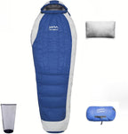 Saco de dormir de plumón con almohada para adultos y adolescentes