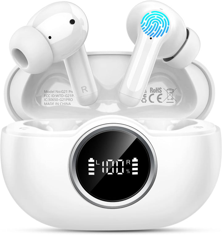 Auriculares Bluetooth 5.4, auriculares inalámbricos 2026 Bass-3.0 3...