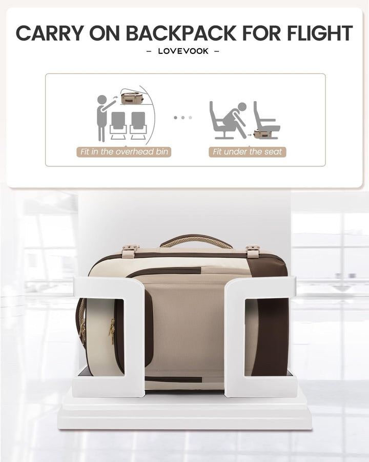 LOVEVOOK Mochila de viaje de 40 L para mujeres y hombres, mochila g...