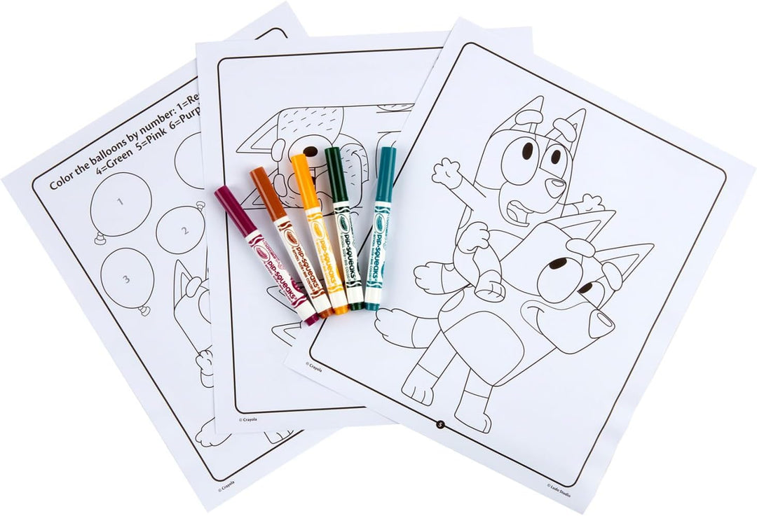 Crayola Juego de actividades de color y calcomanías Bluey