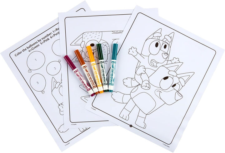 Crayola Juego de actividades de color y calcomanías Bluey