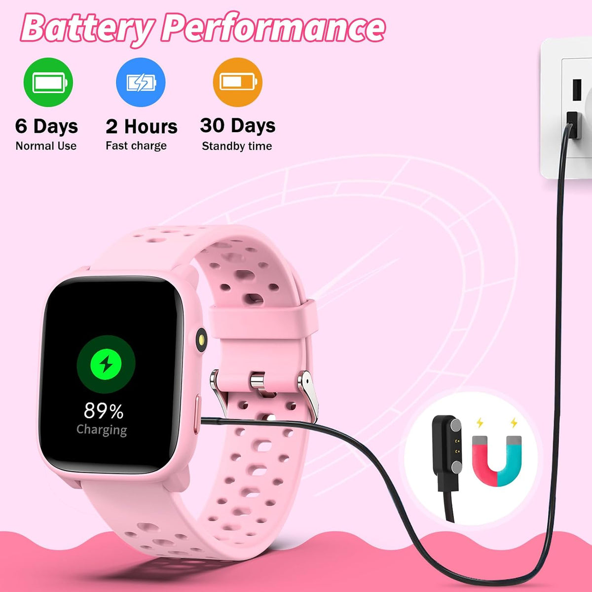 Relojes inteligentes, frecuencia cardíaca, monitor de sueño, podómetro, linterna, pantalla táctil de 1.83 pulgadas, impermeable IP68