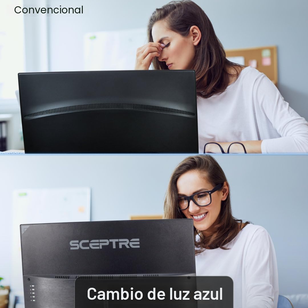 Sceptre Monitor curvo para juegos FHD 1080p de 32 pulgadas hasta 24...