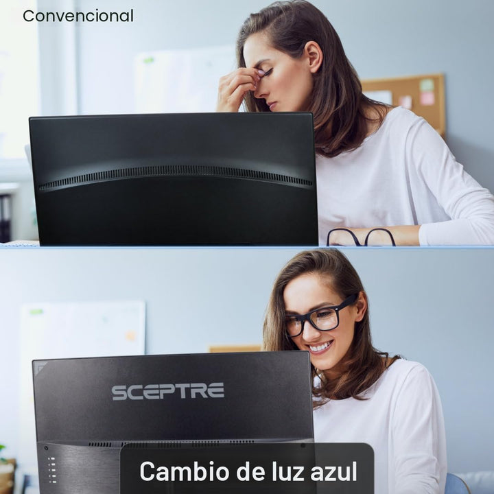 Sceptre Monitor curvo para juegos FHD 1080p de 32 pulgadas hasta 24...